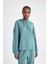 Fit Oversize Geniş Kalıp Modal Kapüşonlu Kanguru Cepli Sporcu Sweatshirt B5206AX24SP 13