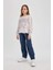 Kız Çocuk Loose Fit Beli Bağcıklı Lastikli Paça Cepli Jogger Eşofman Altı C0309A824SP 15