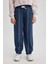 Kız Çocuk Loose Fit Beli Bağcıklı Lastikli Paça Cepli Jogger Eşofman Altı C0309A824SP 16