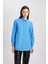 Relax Fit Poplin Uzun Kollu Gömlek Tunik B8314AX24SP 9