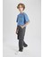 Erkek Çocuk Kargo Fit Standart Paça Twill Pantolon B7162A824SP 9