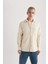 Regular Fit Polo Yaka Pamuklu Uzun Kollu Gömlek B4140AX24SP 15