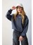 Kız Çocuk Oversize Geniş Kalıp Bisiklet Yaka Baskılı Sweatshirt C0103A824SP 11