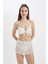 Bridal Beyaz Dantel Şortu-Fall in Love B5451AX24SP 12