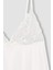 Bridal Dantel Beyaz Askılı Pijama Üstü-Fall in Love B0208AX24SP 10