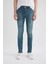 Super Skinny Ekstra Dar Kalıp Normal Bel Ekstra Dar Paça Jean Pantolon R8760AZ24SP 13