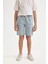 Erkek Çocuk Beli Lastikli Jean Şort B5764A824SM 9