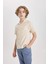 Erkek Çocuk Oversize Geniş Kalıp Polo Yaka Gofre Dokulu Kısa Kollu Gömlek B6620A824SM 13