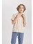 Erkek Çocuk Oversize Geniş Kalıp Polo Yaka Gofre Dokulu Kısa Kollu Gömlek B6620A824SM 16