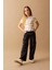 Kız Çocuk Wide Leg Kargo Geniş Paça Jean Pantolon B3433A824SP 12