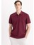 %100 Pamuk Regular Fit Polo Yaka Kısa Kollu Basic Düz Pike Kumaş Tişört C1293AX24SP 14