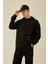 Comfort Regular Fit Rahat Kalıp Kapüşonlu Kanguru Cepli Basic Düz Sweatshirt B4446AX24SP 13