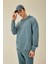Comfort Regular Fit Rahat Kalıp Kapüşonlu Kanguru Cepli Basic Düz Sweatshirt B4446AX24SP 7