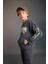 Erkek Çocuk Oversize Geniş Kalıp Kapüşonlu Baskılı Sweatshirt C0359A823CW 8