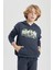 Erkek Çocuk Oversize Geniş Kalıp Kapüşonlu Baskılı Sweatshirt C0359A823CW 11