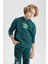Erkek Çocuk Oversize Geniş Kalıp Sırt Baskılı Kapüşonlu Sweatshirt C0354A823CW 16
