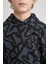 Erkek Çocuk Oversize Geniş Kalıp Desenli Kapüşonlu Sweatshirt C0355A823CW 14