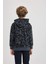 Erkek Çocuk Oversize Geniş Kalıp Desenli Kapüşonlu Sweatshirt C0355A823CW 15