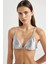 Regular Fit Saten Üçgen Bikini Üstü-Fall in Love B6933AX24HS 10