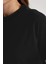 Regular Fit Bisiklet Yaka Basic Düz Kısa Kollu Siyah Tunik Tişört A8351AX24SP 12