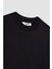 Regular Fit Bisiklet Yaka Basic Düz Kısa Kollu Siyah Tunik Tişört A8351AX24SP 15