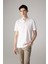 %100 Pamuk Regular Fit Polo Yaka Kısa Kollu Basic Düz Pike Kumaş Beyaz Tişört C1293AX24SP 13