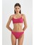 Regular Fit Bürümcük Bikini Üstü-Fall in Love B7207AX24SM 12