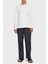 Jakarlı Logolu % 100 Pamuk Relaxed Fit Pijama Takımı LV00NM295333E Erkek Pijama Takımı LV00NM2953 33E 1
