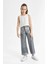 Kız Çocuk Wide Leg Geniş Bol Paça Parlak Jean Pantolon C2019A824SP 10