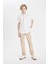 Erkek Çocuk Loose Fit Standart Paça Gabardin Pantolon B8938A824SM 9