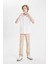Erkek Çocuk Loose Fit Standart Paça Gabardin Pantolon B8938A824SM 10