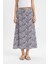 A Form Çiçekli Normal Bel Midi Etek 10