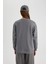 Regular Fit Bisiklet Yaka Baskılı Uzun Kollu Sweatshirt Tunik C0118AX24SP 14