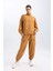 Fit Jogger Eşofman Altı Loose Fit Cepli Beli Paçası Lastikli Standart Boy B4214AX24SP 11