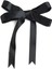 10 Adet Siyah Saten Fiyonk Süsleme Küçük Kurdele Seti 1