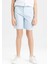 Erkek Çocuk Cepli Basic Düz Gabardin Şort C2955A824SM 10