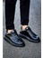Estrella Premium Erkek Sneaker Siyah Rugan 3