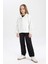 Kız Çocuk Oversize Geniş Kalıp Polo Yaka Düğmeli Sweatshirt C0269A824SP 11
