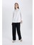 Relax Fit Poplin Uzun Kollu Gömlek Tunik B8314AX24SP 10