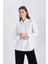 Relax Fit Poplin Uzun Kollu Gömlek Tunik B8314AX24SP 11