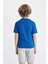 Erkek Çocuk Bisiklet Yaka Baskılı Kısa Kollu Tişört C3306A824SM 12