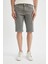 Slim Fit Dar Kesim Jean Bermuda Şort A4802AX24SM 10