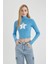 Coool Fitted Dik Yaka Baskılı Fitilli Kaşkorse Fermuarlı Sweatshirt C3256AX24SP 12