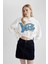 Coool Yale University Oversize Geniş Kalıp Kapüşonlu Crop Sweatshirt C3092AX24SP 16