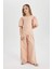 Kız Çocuk Wide Leg Geniş Bol Paça Pamuklu Pantolon C0448A824SP 11