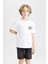Erkek Çocuk Bisiklet Yaka Baskılı Kısa Kollu Tişört C3330A824SM 11