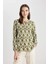 Regular Fit Bisiklet Yaka Desenli Uzun Kollu Bluz N1809AZ24SP 8