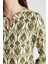 Regular Fit Bisiklet Yaka Desenli Uzun Kollu Bluz N1809AZ24SP 12