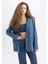 Oversize Geniş Kalıp Düğmeli Jean Blazer Ceket C3381AX24SM 14