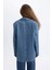 Oversize Geniş Kalıp Düğmeli Jean Blazer Ceket C3381AX24SM 17